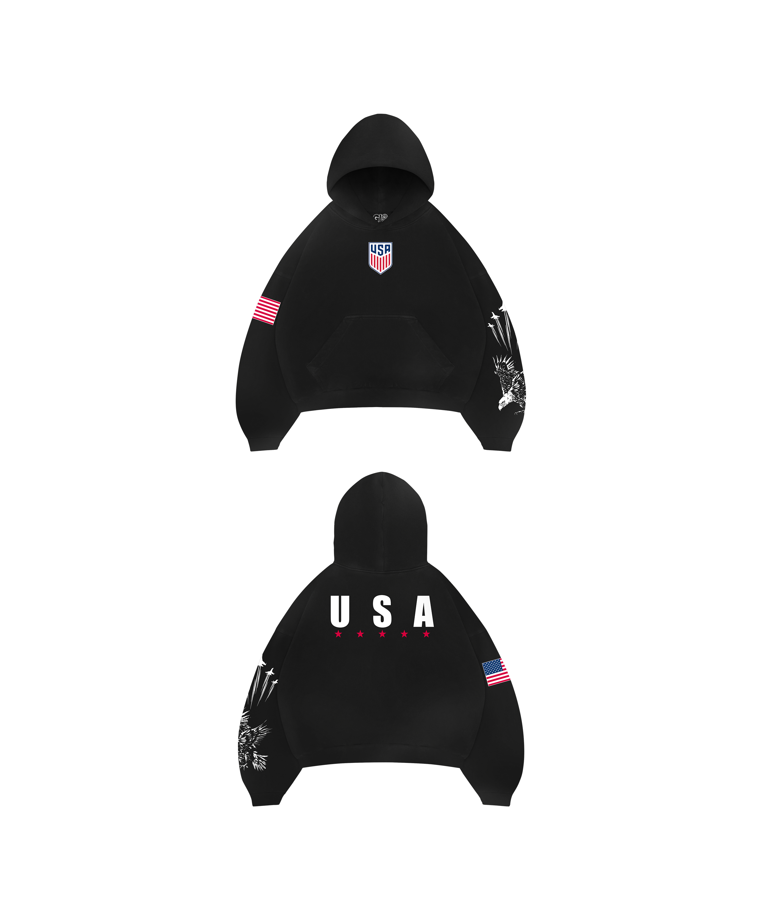 USA PULLOVER STANDARD BLACK
